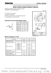 RN2418 datasheet pdf TOSHIBA