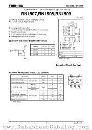 RN1507 datasheet pdf TOSHIBA