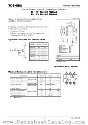RN1605 datasheet pdf TOSHIBA