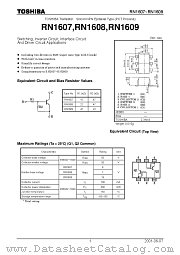 RN1609 datasheet pdf TOSHIBA