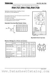 RN1709 datasheet pdf TOSHIBA