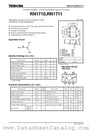 RN1710 datasheet pdf TOSHIBA