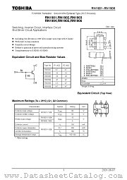 RN1902 datasheet pdf TOSHIBA