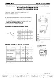 RN1901FE datasheet pdf TOSHIBA