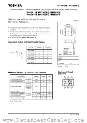 RN1961FE datasheet pdf TOSHIBA