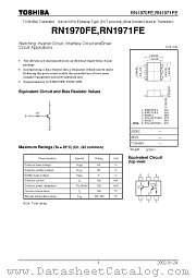 RN1971FE datasheet pdf TOSHIBA