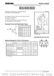 RN2505 datasheet pdf TOSHIBA