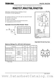 RN2707 datasheet pdf TOSHIBA