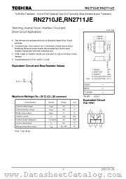 RN2710JE datasheet pdf TOSHIBA