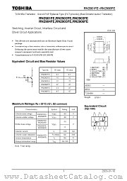 RN2906FE datasheet pdf TOSHIBA