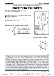 RN2907 datasheet pdf TOSHIBA