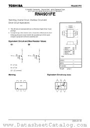 RN4901FE datasheet pdf TOSHIBA