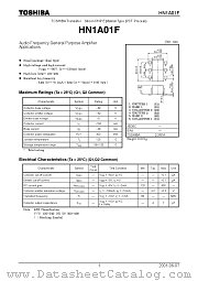 HN1A01F datasheet pdf TOSHIBA