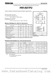 HN1A01FU datasheet pdf TOSHIBA