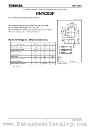 HN1C03F datasheet pdf TOSHIBA