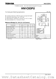 HN1C03FU datasheet pdf TOSHIBA