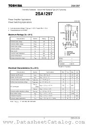 2SA1297 datasheet pdf TOSHIBA