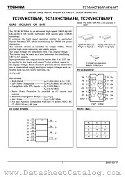 TC74VHCT86AF datasheet pdf TOSHIBA
