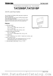 TA7250BP datasheet pdf TOSHIBA