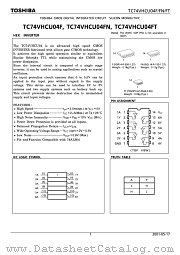 TC74VHCU04FT datasheet pdf TOSHIBA