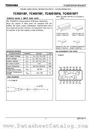TC4001BF datasheet pdf TOSHIBA
