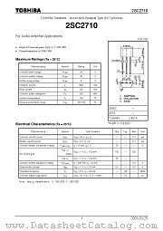 2SC2710 datasheet pdf TOSHIBA