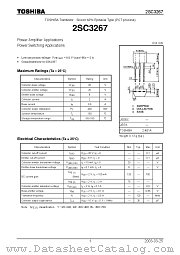 2SC3267 datasheet pdf TOSHIBA