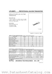 2SB772 datasheet pdf Unisonic Technologies