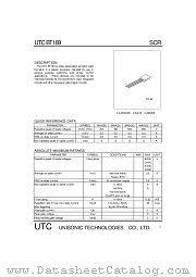 BT169 datasheet pdf Unisonic Technologies