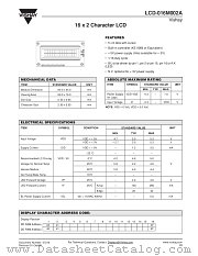 LCD-016M002A datasheet pdf Vishay