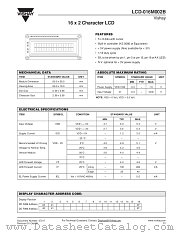 LCD-016M002B datasheet pdf Vishay