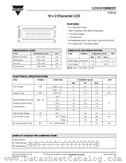 LCD-016M002C datasheet pdf Vishay