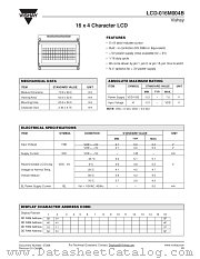 LCD-016M004B datasheet pdf Vishay