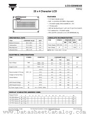 LCD-020M004B datasheet pdf Vishay