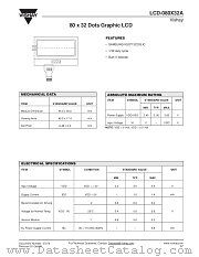 LCD-080X32A datasheet pdf Vishay