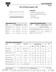 LCD-122G032B datasheet pdf Vishay
