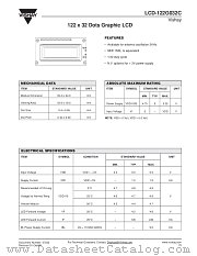LCD-122G032C datasheet pdf Vishay