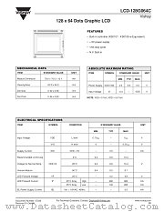 LCD-128G064C datasheet pdf Vishay