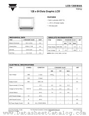 LCD-128X064A datasheet pdf Vishay