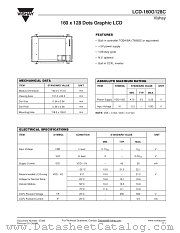 LCD-160G128C datasheet pdf Vishay