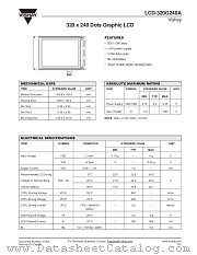 LCD-320G240A datasheet pdf Vishay