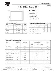 LCD-640X480A datasheet pdf Vishay