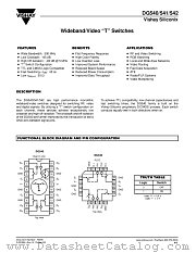 DG540 datasheet pdf Vishay