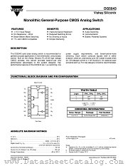 DG5043 datasheet pdf Vishay