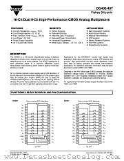 DG407 datasheet pdf Vishay