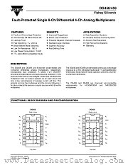 DG459 datasheet pdf Vishay