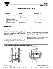 DG485 datasheet pdf Vishay