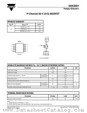 SI9430DY datasheet pdf Vishay