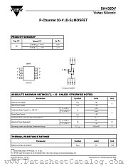 SI4435DY-REVA datasheet pdf Vishay
