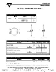 SI4532DY datasheet pdf Vishay